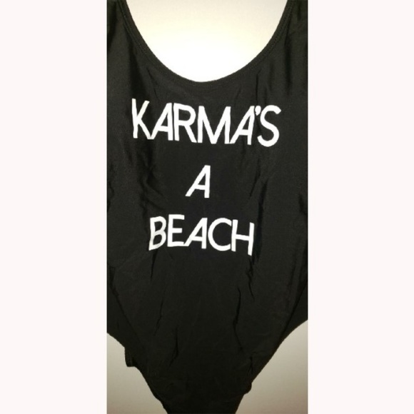 Karma's A Beach No Boundaries Bathing Swimsuit EUC - Picture 3 of 4